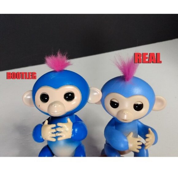 Lot Of 6 Funny Monkey Toys + Sloth (Bootleg Fingerlings) W/ Boxes - Picture 9 of 9